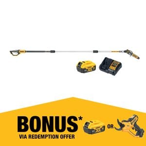 DeWALT 18V 5.0AH XR 20CM Cordless Pole Saw Kit DCMPS567P1-XE