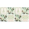 2x 4pc LVD Coasters Vintage Green Xmas Decorative Barware/Serveware Home Kitchen