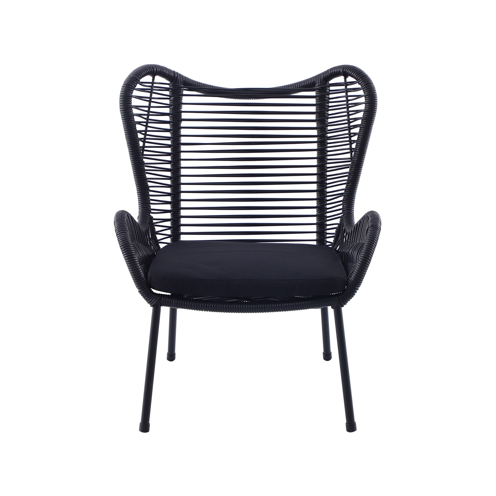 Mimosa Black Wicker Butterfly Chair 1 Seater Bunnings Australia