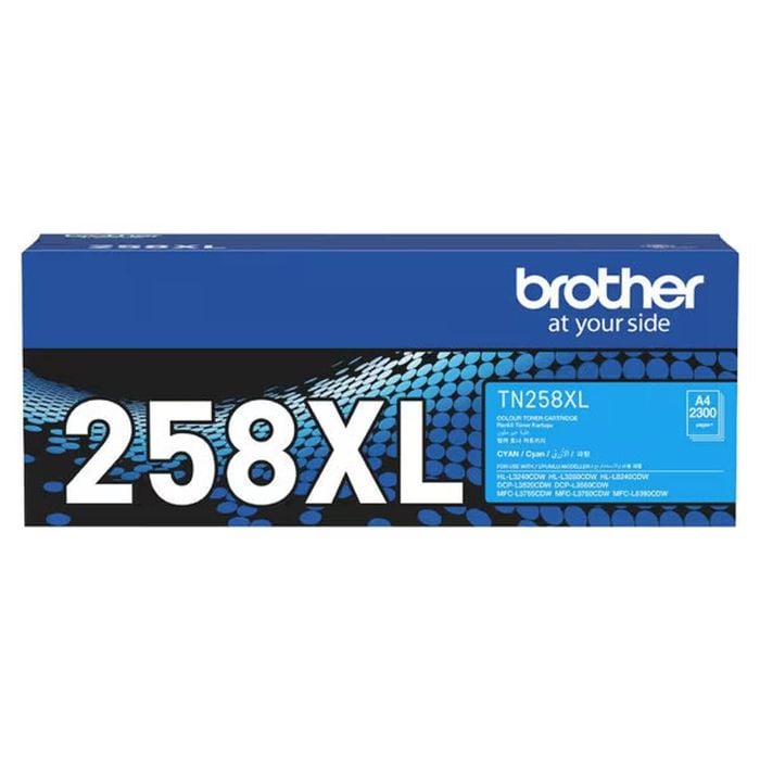 Brother TN-258XLC HY Cyan Toner Cartridge (2.3K)