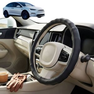 Australian Goose Steering Wheel Cover for Tesla Model X 2015 - Current Circle Black
