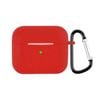Silicone Case Protective Soft Cover Shell Key Chain - For Apple AirPods 3rd Generation (Red)