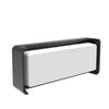 CLA Lighting Heka Surface Mounted Rectangular LED Exterior Wall Light IP65 Dark Grey