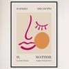 Galrie Papiers Découpés Pink Face by H. Matisse Print (1955) Elegant for your Home, Black Frame, 70 x 100cm (28 x 40inch)