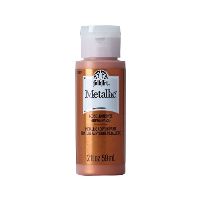 Folk Art Metallic Acrylic Paint - Solid Bronze