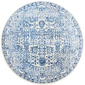 Sense 256 Navy 150x150cm - Small Round Transitional Pet Friendly Indoor Rug