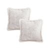 SOGA 2X 45CM Peony Floral French Jacquard Throw Pillows