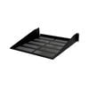 2U 2RU 19in x 457mm (18in) Vented Cantilever Steel Shelf for Rack System Black