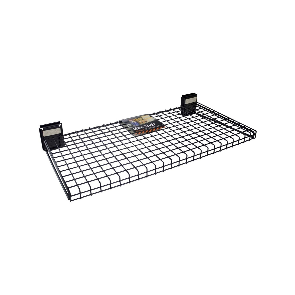 StorEase 600 x 100 x 300mm Black Open Wire Shelf - Bunnings New Zealand