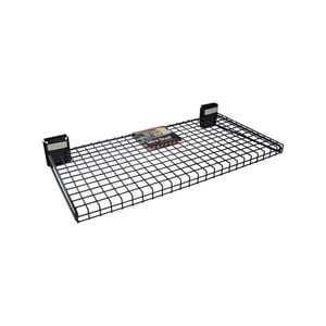 StorEase 600 x 100 x 300mm Black Open Wire Shelf