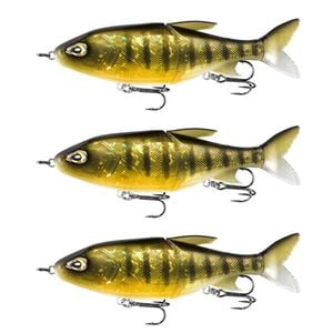 3x 13 Fishing 185mm Glidesdale Jointed Glidebait Fishing Lures - Clear Perch