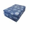 Designer Collection 100% Cotton Flannelette Sheet Set Single 40 Cm Wall Snowflake
