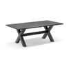 Tahitian 2.1m Outdoor Aluminium Rectangle Dining Table Charcoal