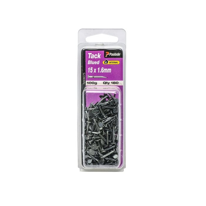 Paslode 15 x 1.6mm 100g Blued Tack - 180 Pack
