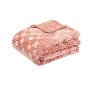 J.Elliot Vida Microplush Throw Clay Pink