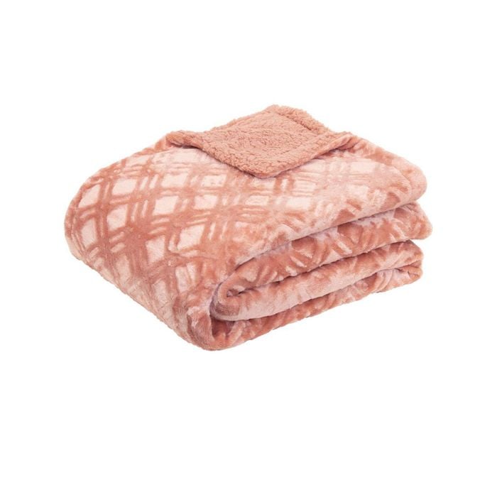 J.Elliot Vida Microplush Throw Clay Pink