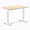 Desky Fixed Height Mini Classic Oak Desk 1000x600mm White Leg