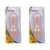 2x Appetito Wood Citrus Reamer/juicer Carded Home Kitchen Tool Cooking Utensils