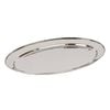 Argon Tableware Oval Serving Platter - 50 x 35cm - Stainless Steel Dinner Tray Oval Plate Small Appetizer Serving Dishes