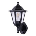 Brilliant large 38cm Black Burford Classic Coach Light with Motion Sensor