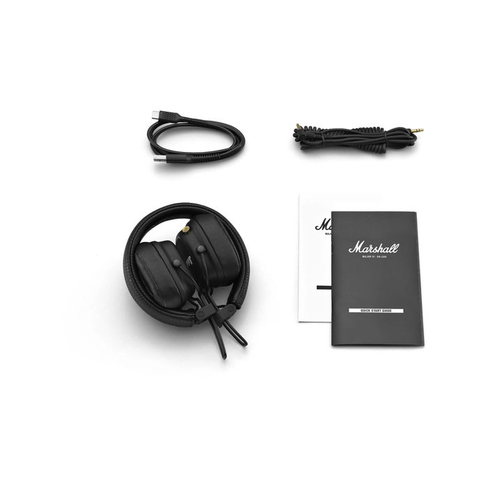 Marshall Major IV Wireless Headphones - Black - Bunnings Marshall Major IV Wireless Headphones - Black - Bunnings