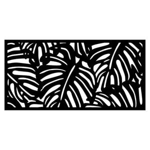 Matrix 1160 x 580mm Charcoal Monstera Wall Art
