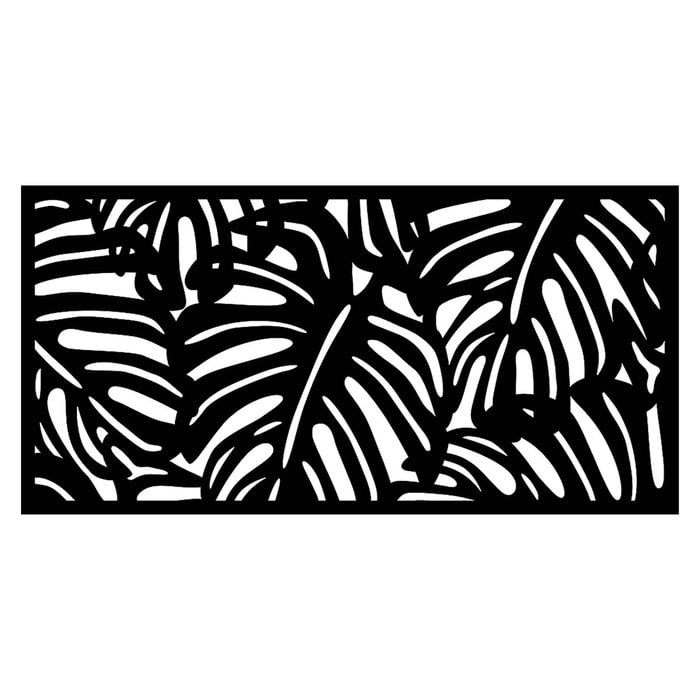 Matrix 1160 x 580mm Charcoal Monstera Wall Art