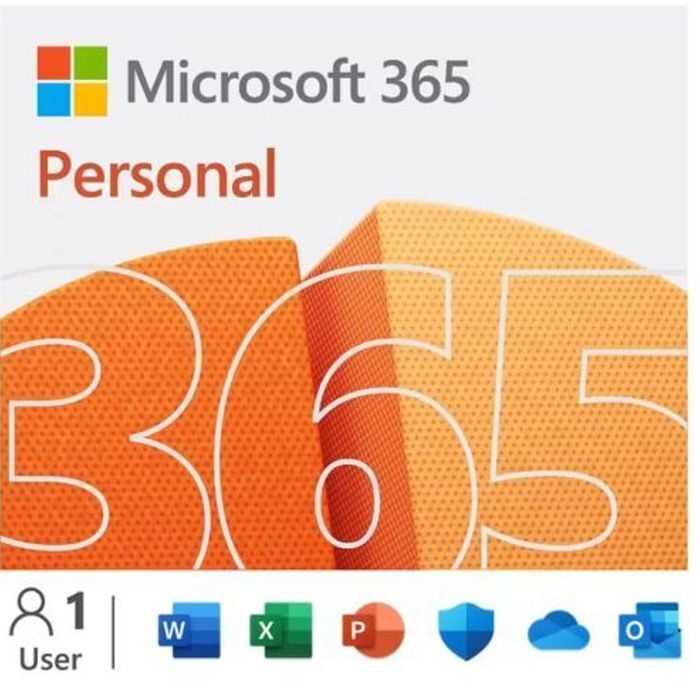 Microsoft 365 Personal 2023 English APAC 1 Year Subscription Medialess NEW for PC & Mac.