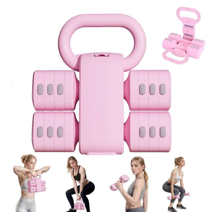 Fohoa Adjustable Kettlebell Set 4-in-1 Convertible Free Weights For Home Gym