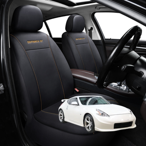 Car Seat Cover for Nissan 370Z Manual 2009 - 2021 Z34 - Black-Front Only