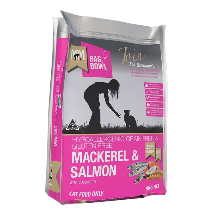 Meals For Meows (mfm) Mackerel & Salmon With Coconut Oil Dry Cat Food 9 Kg
