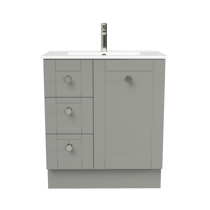 New England Joinery 750mm Diadem Centre Basin Alpha Top Floor Standing Vanity