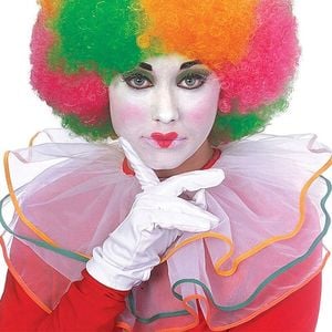 Forum Novelties Afro Rainbow Neon Wig Adult Novelty Dress Up Hair Accessory