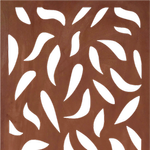 Tuscan Path 1800 x 900mm Rust Leaf Screen Panel