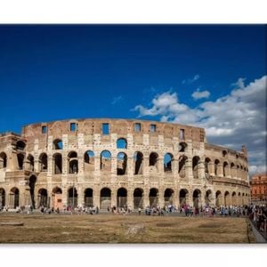 Views Of the Coliseum Rome, Italy  Print 100% Australian Made 75 x 50cm  (Stretched)
