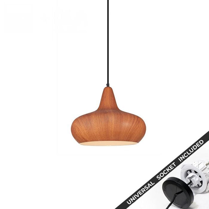 Snap Lighting Ligna Dome Downlight to Pendant Light Conversion Kit Brown