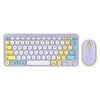 Bonelk KM-383 Wireless Keyboard & Mouse Combo - Lilac