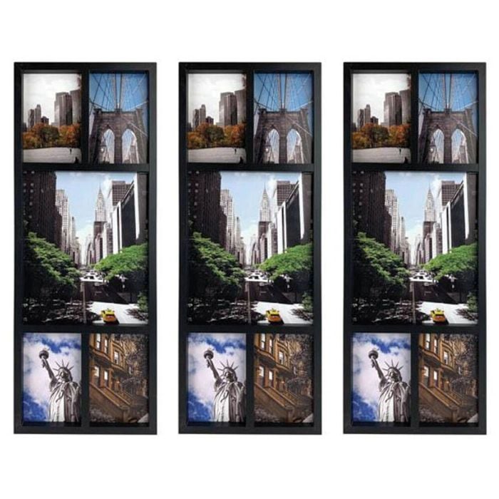 3PK Frankie & Me Collage Flat 5 Pictures Frame Home/Office Decor 57.5cm Black