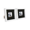 Nicola Spring 6" X 6" White 3d Box Photo Frames - 2" X 2" Mount - Pack Of 2