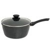 Stone Chef Forged Saucepan with Lid 20cm Black