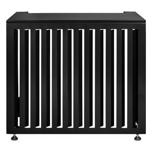 Outdoor Aluminium Vertical Black Air Conditioning Cover Small
