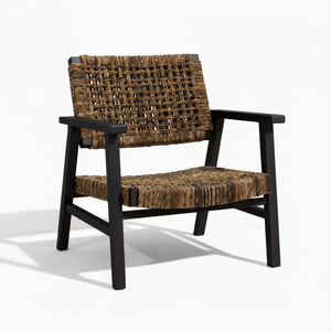 Genex Designs Oliver Coastal Occassional Chair Black
