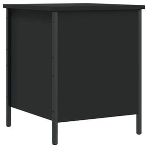 vidaXL Storage Bench Shoe Storage Container Living Room Black