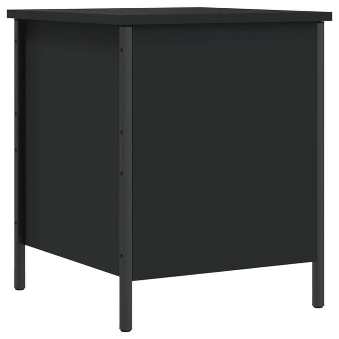 vidaXL Storage Bench Shoe Storage Container Living Room Black