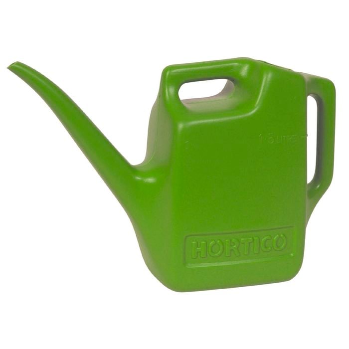 Hortico 1.5L Lime Green Plastic Watering Can