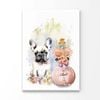 Perfume Bottle With French Dog Print 100% Australian Made 100x150cm (Stretched Canvas)