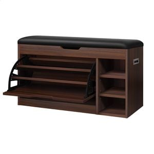 ALFORDSON Shoe Cabinet Storage Rack Walnut