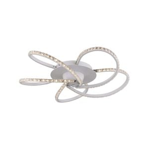 Lexi Lighting Irie Dimmable 5Lights LED Ceiling light - White 58 cm