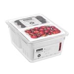 Boxsweden Crystal 2L/22cm Crisp Bin 2-Section Storage - White