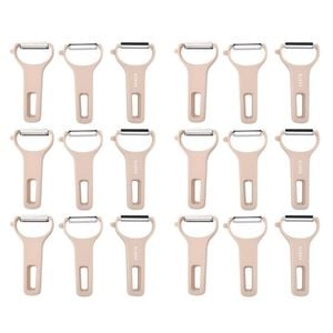 6PK 3pc Porto Zest Stainless Steel/Plastic 13cm Peeler Set